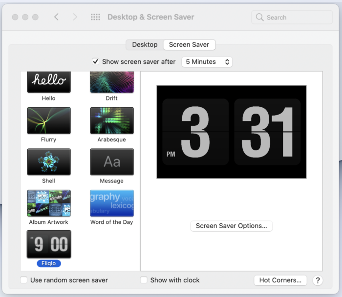 desktop clock for macbook air